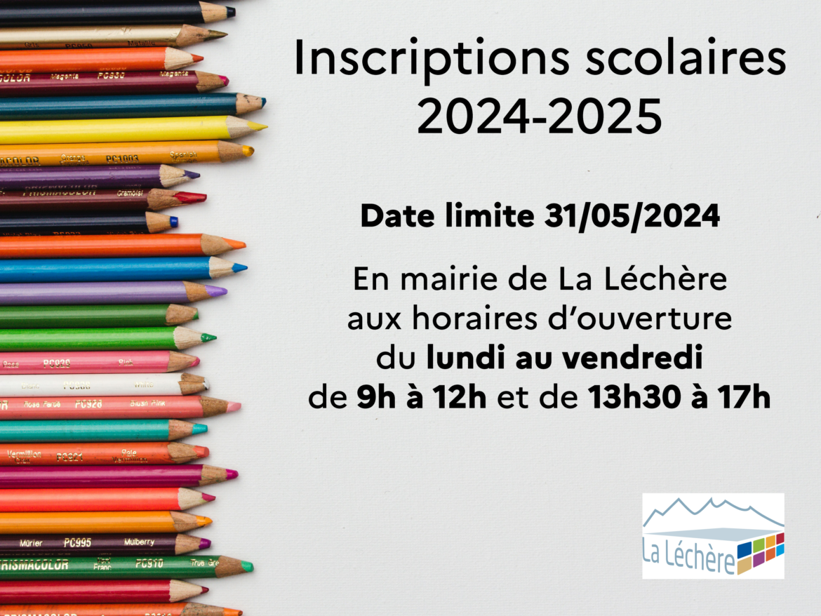 [Inscriptions scolaires 2024-2025]