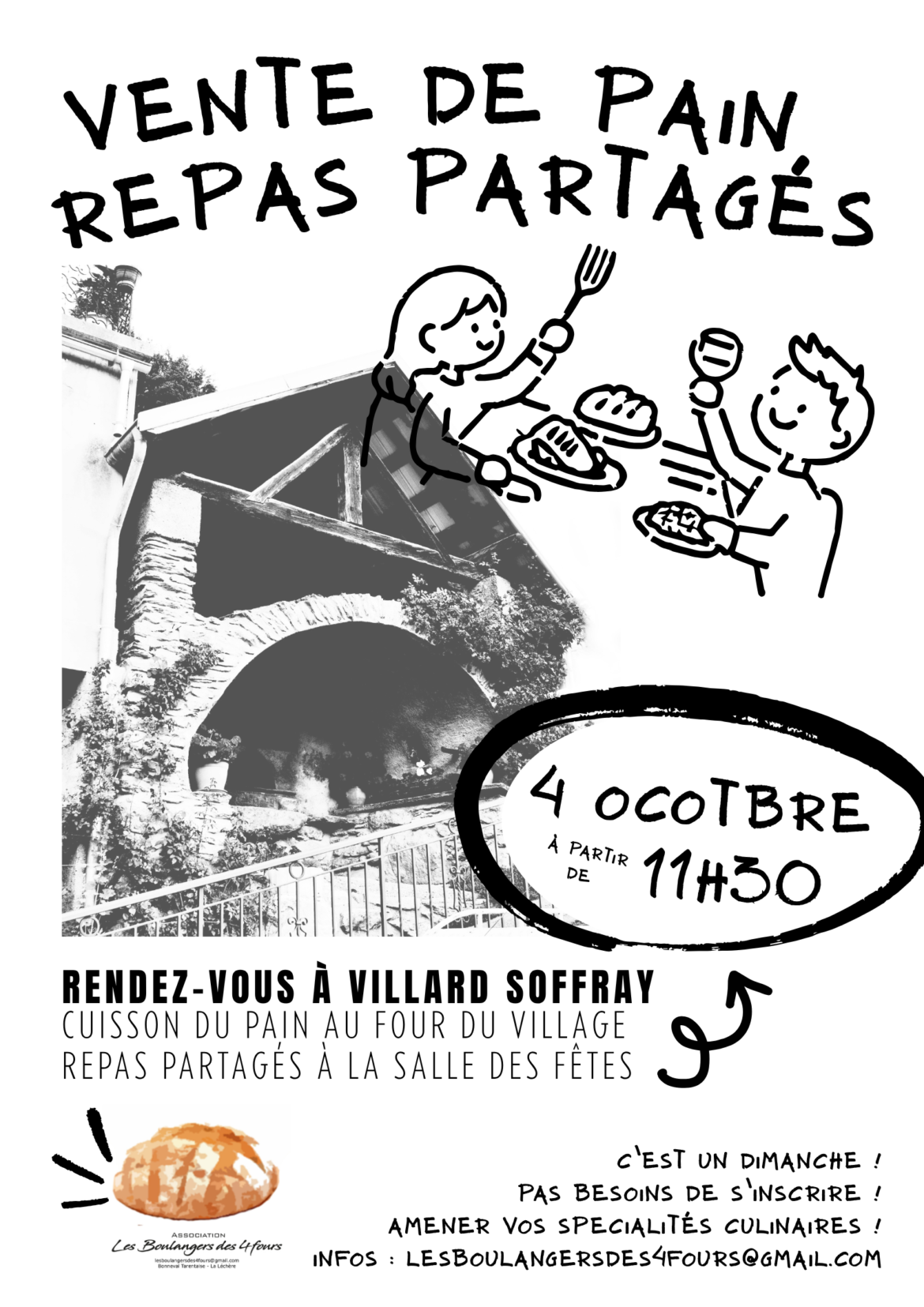 [Bonneval] Vente de pain/repas partagé