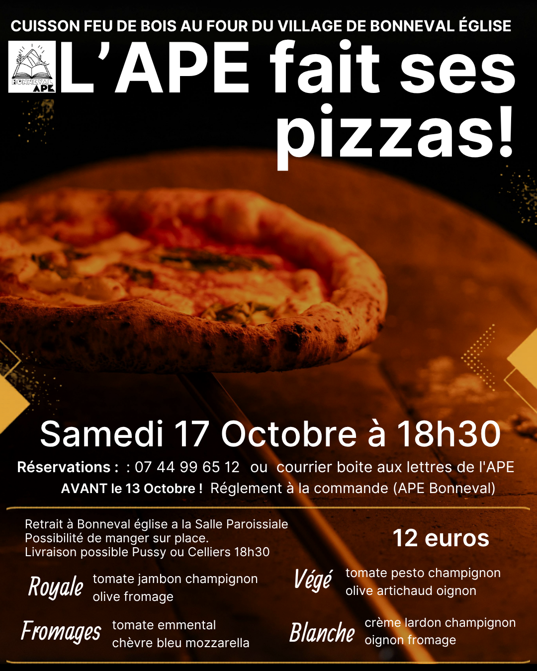 [Bonneval] Vente de pizzas